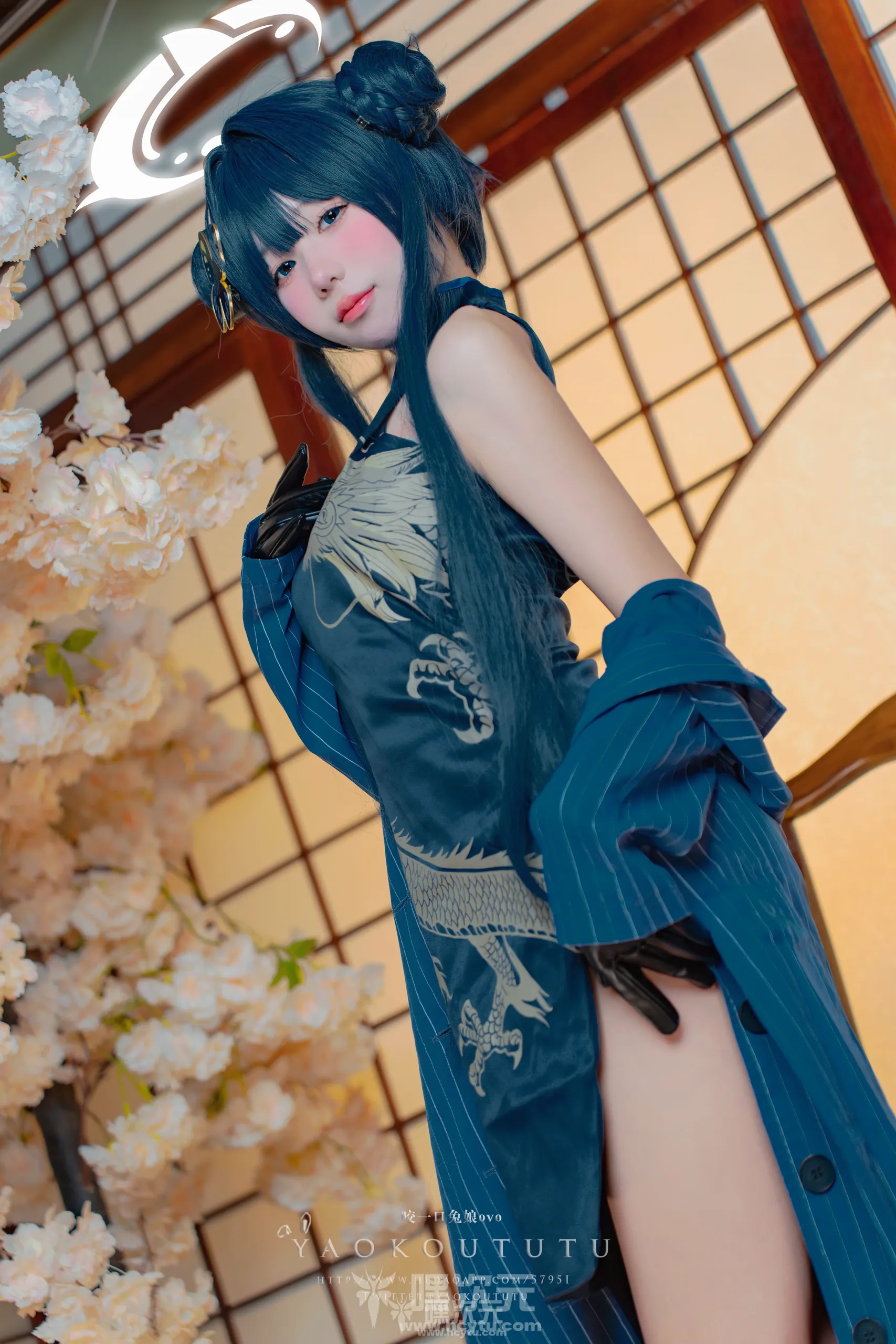 黏黏团子兔 碧蓝档案·妃咲&胭脂 美女写真图片在线欣赏九月最新订阅作品