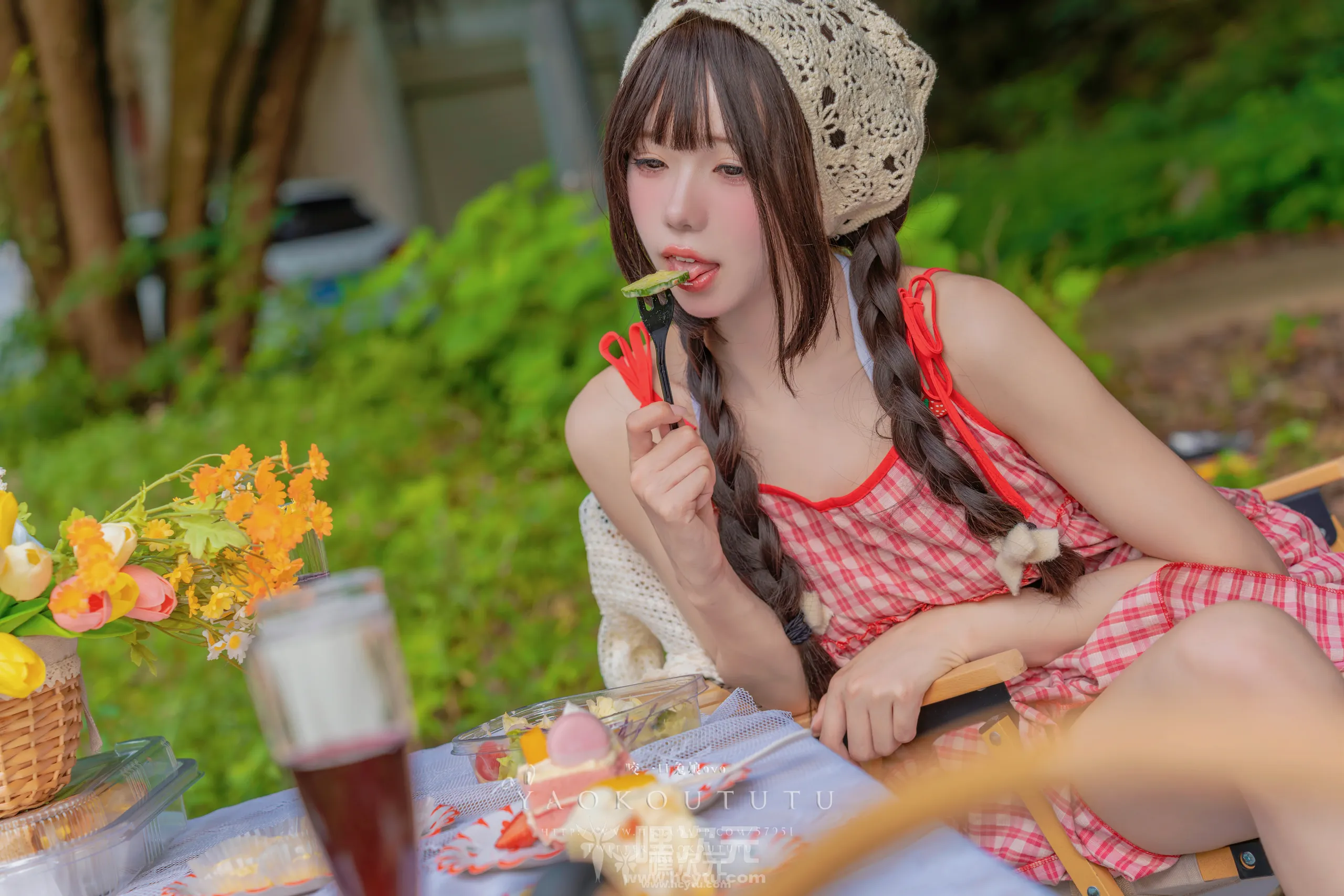黏黏团子兔 绿野茶会&Lovesick girls 美女写真图片欣赏九月最新订阅作品