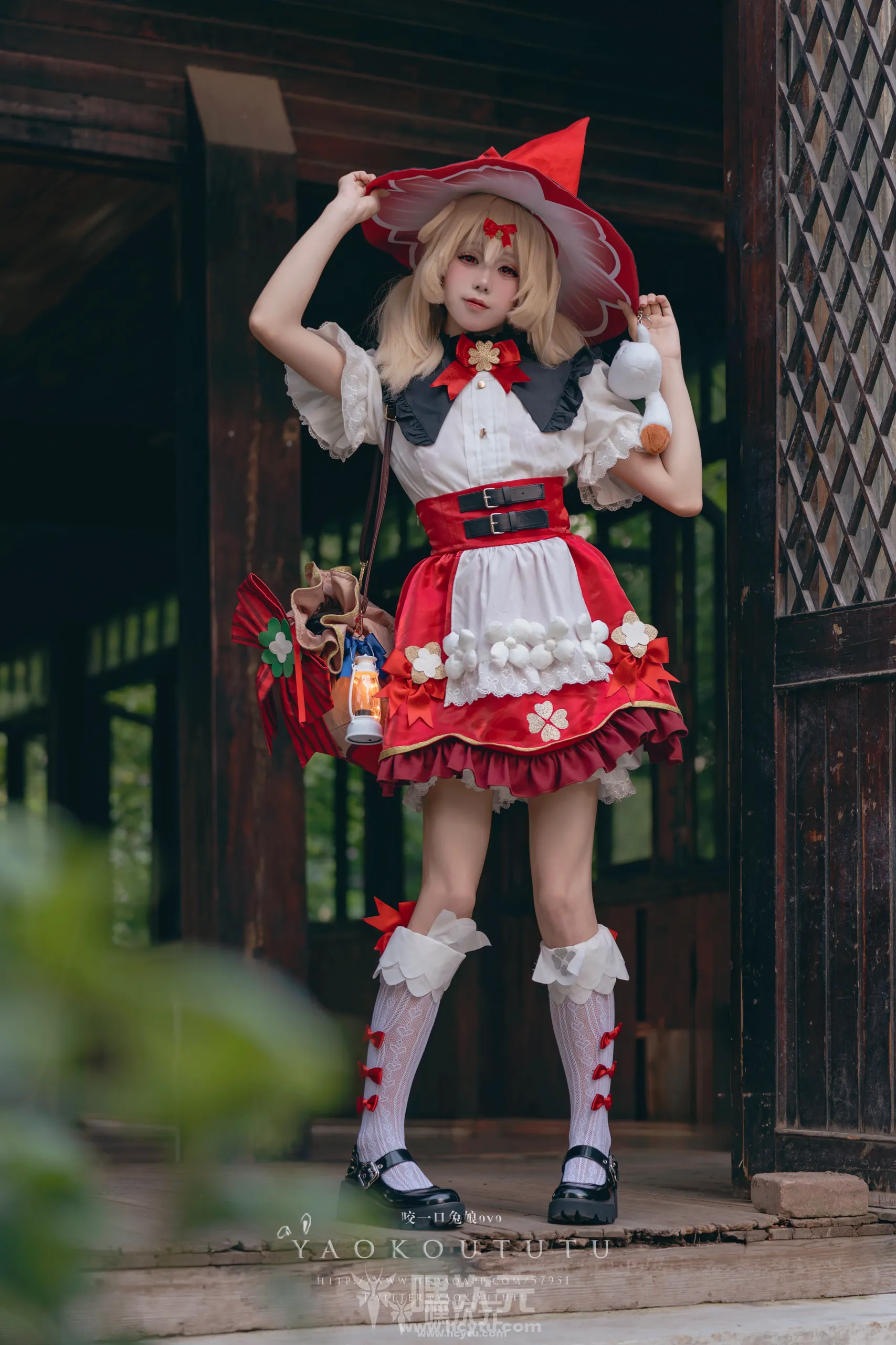 黏黏团子兔 琪花星烛·可莉&炸鱼舞 美女写真图片在线欣赏九月最新订阅作品