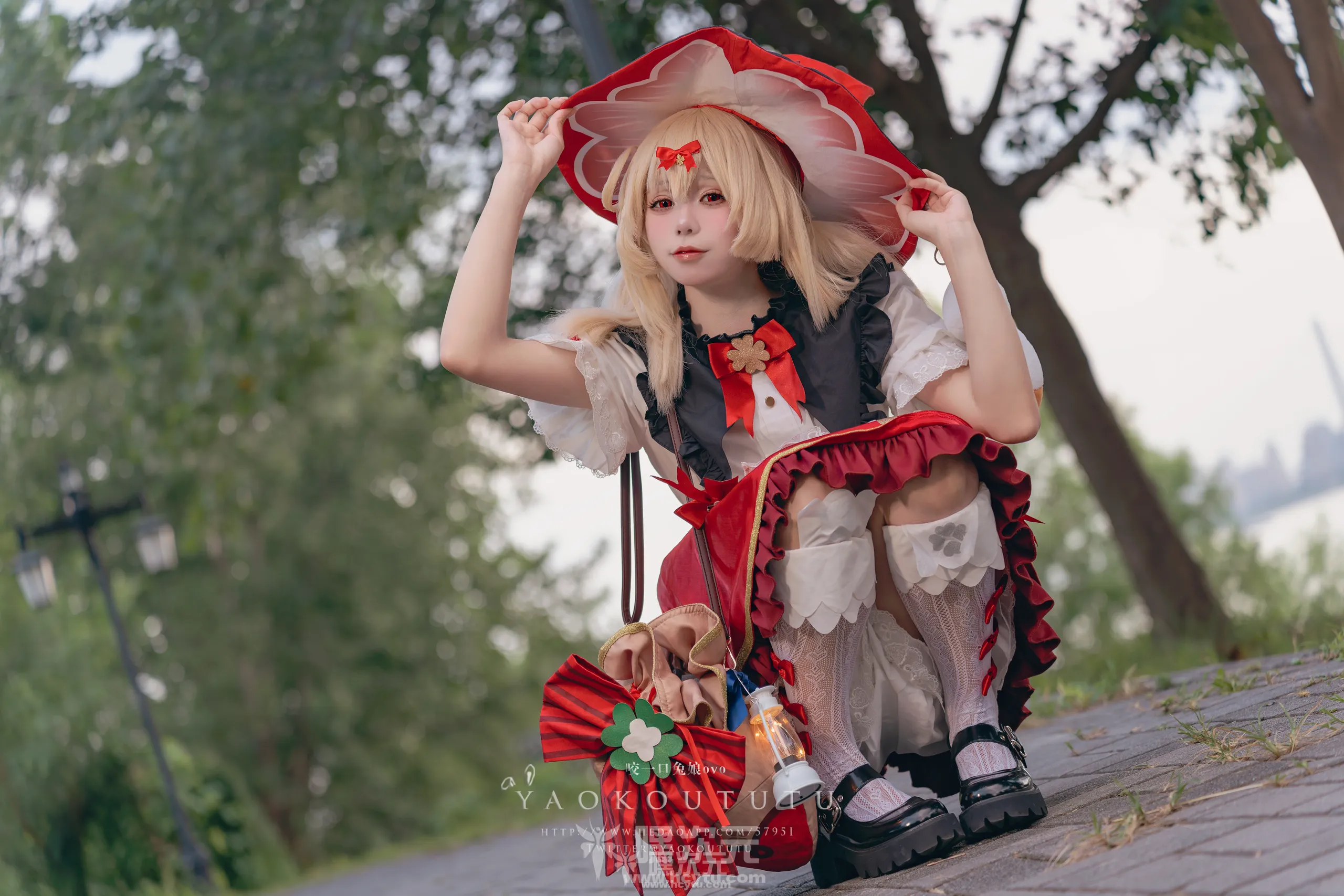 黏黏团子兔 琪花星烛·可莉&炸鱼舞 美女写真图片在线欣赏九月最新订阅作品