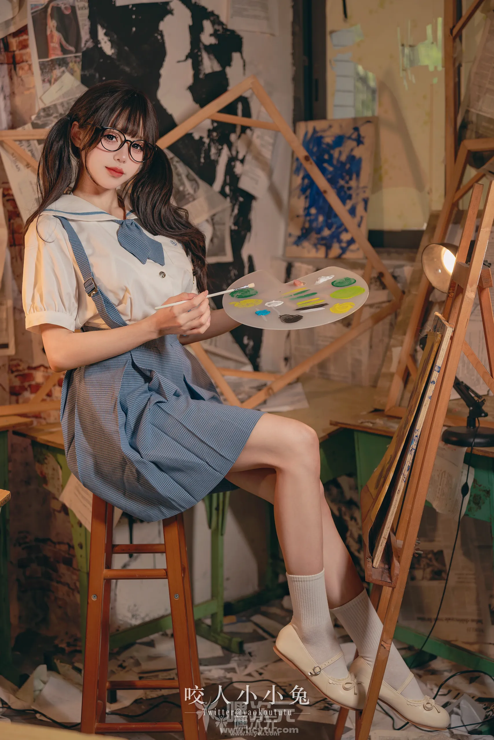 咬人小小兔 未成名画作&B+WITH+U美女写真图片-嘿次元