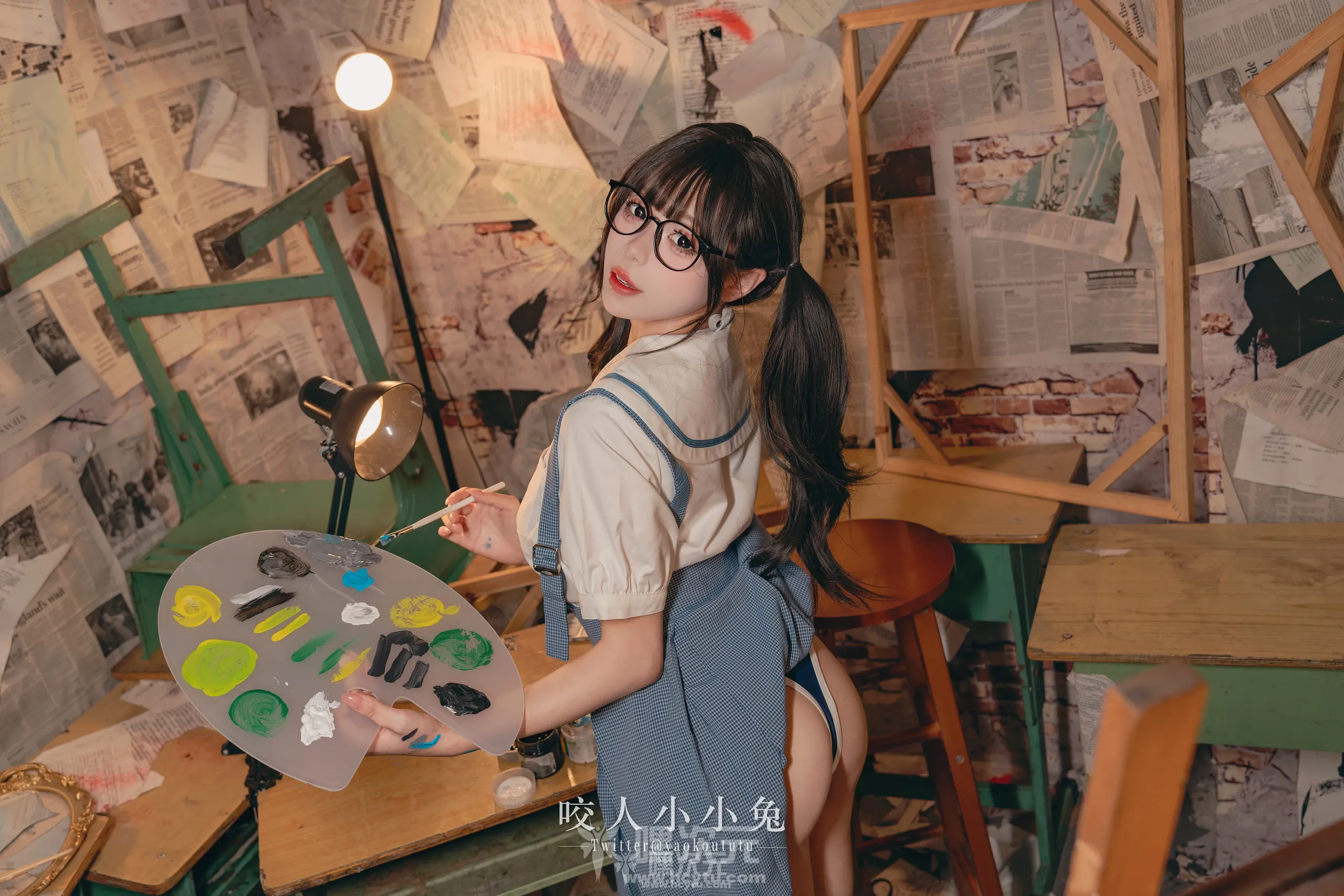 咬人小小兔 未成名画作&B+WITH+U美女写真图片欣赏