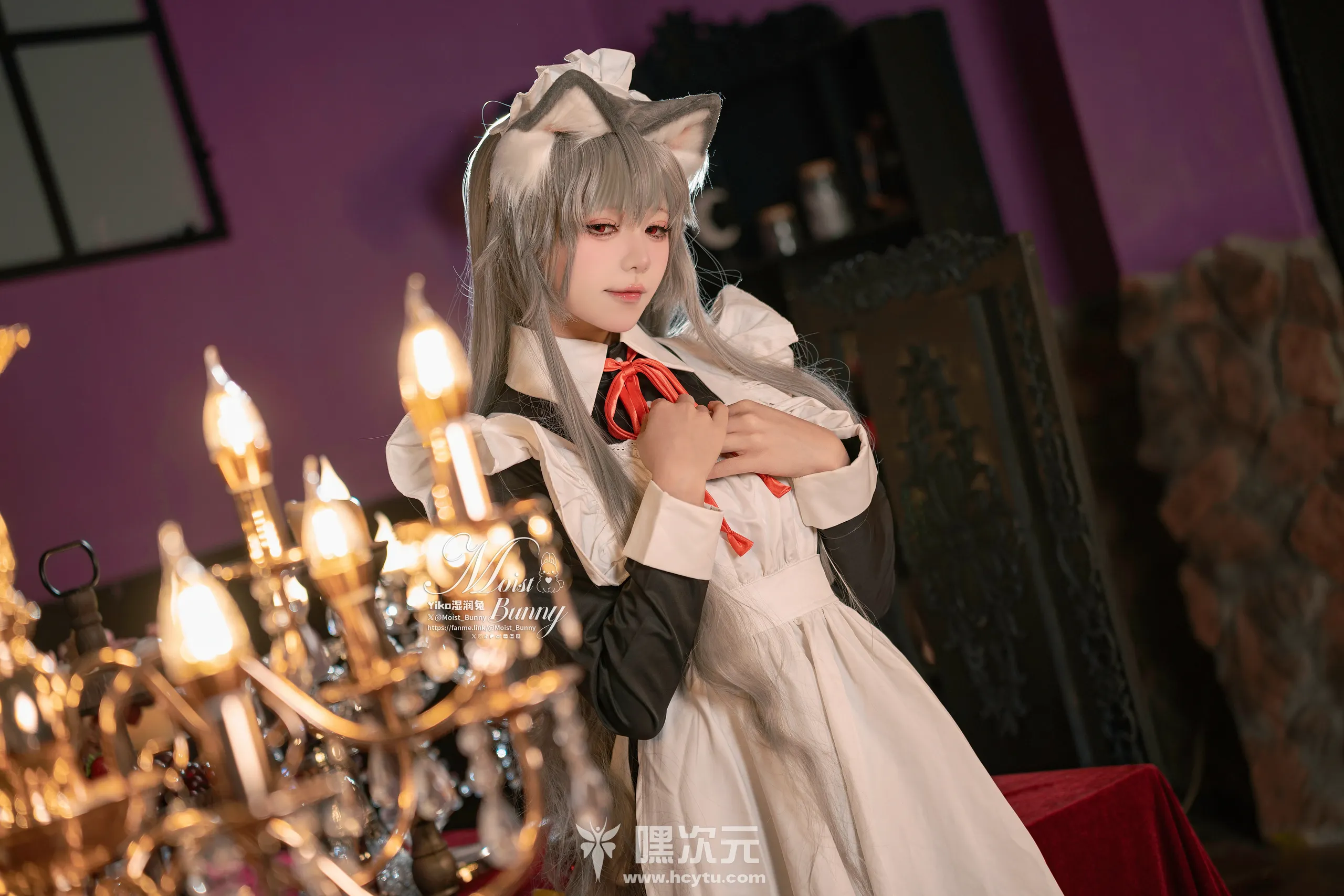 Yiko湿润兔 2月月票特典 菲奇子女仆写真图片在线观看