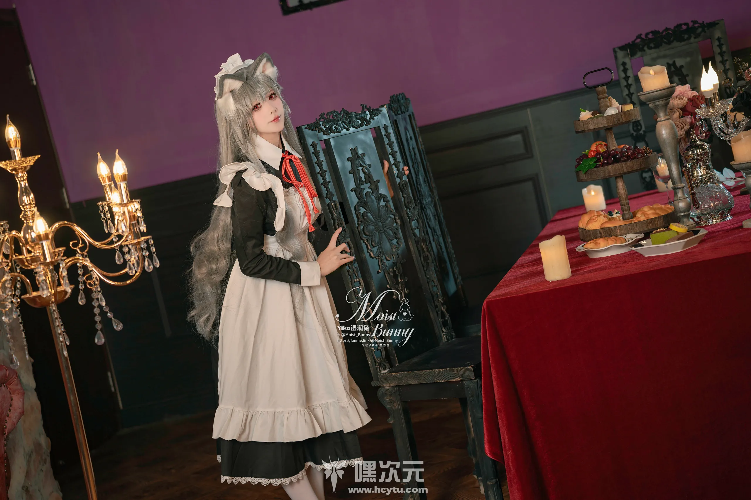 Yiko湿润兔 2月月票特典 菲奇子女仆写真图片在线观看