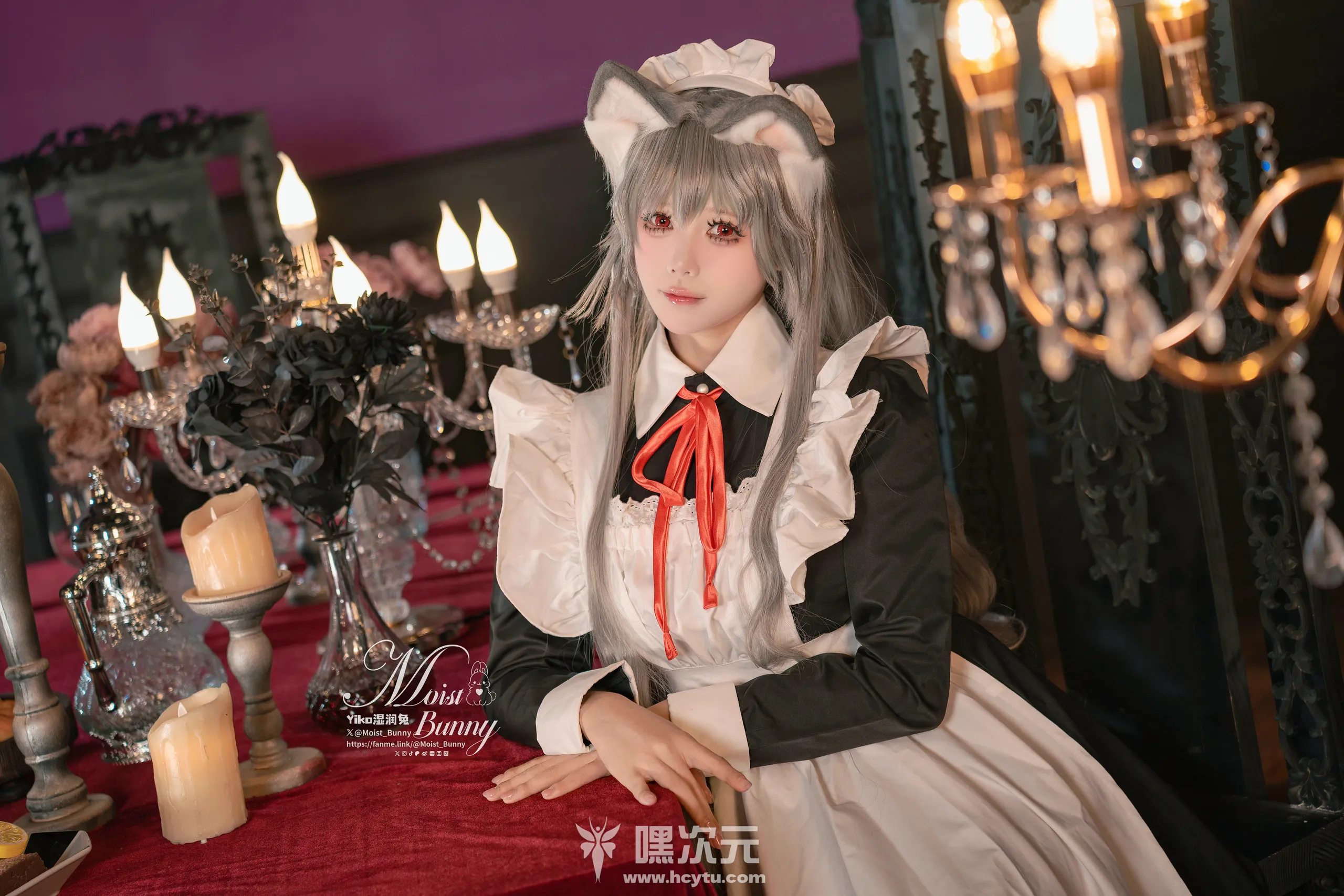 Yiko湿润兔 2月月票特典 菲奇子女仆写真图片在线观看