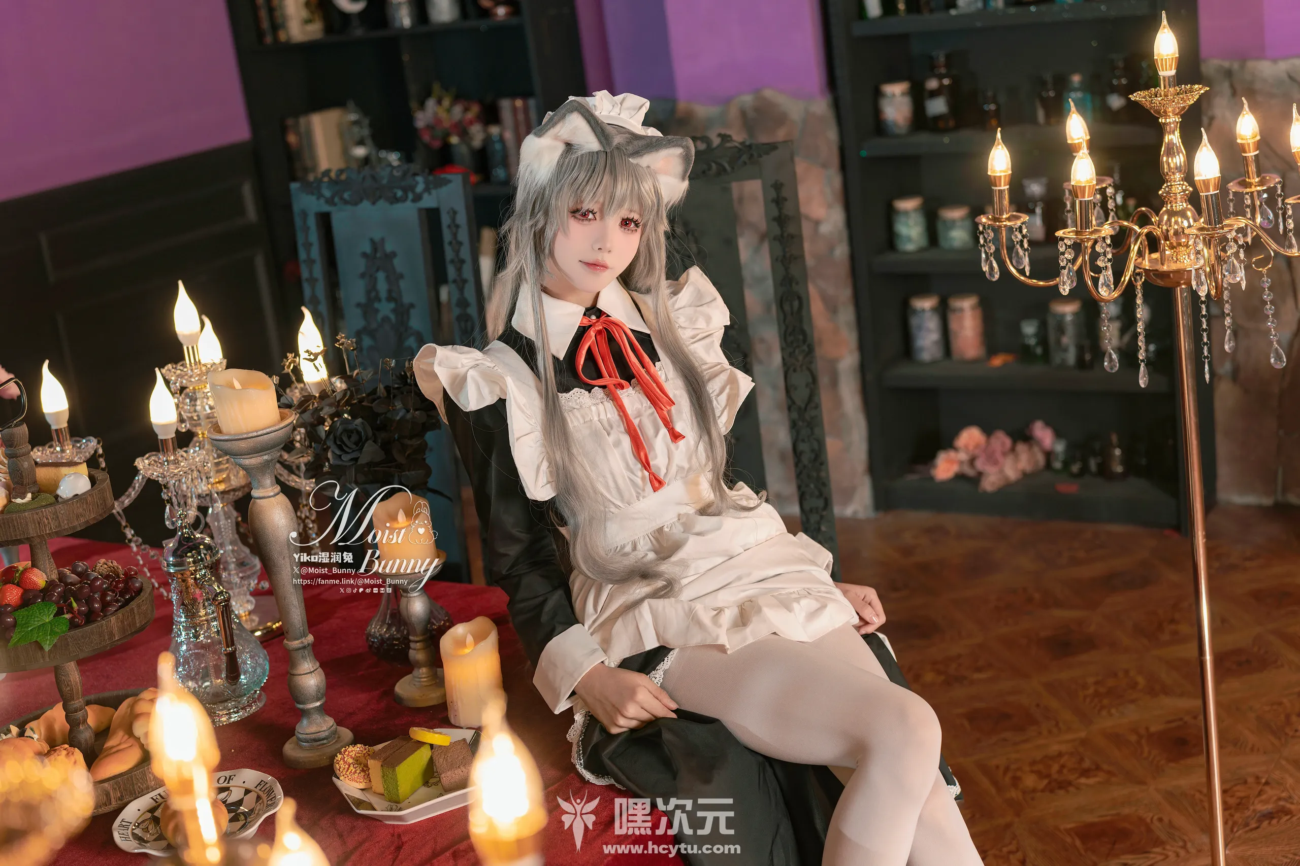 Yiko湿润兔 2月月票特典 菲奇子女仆写真图片在线观看