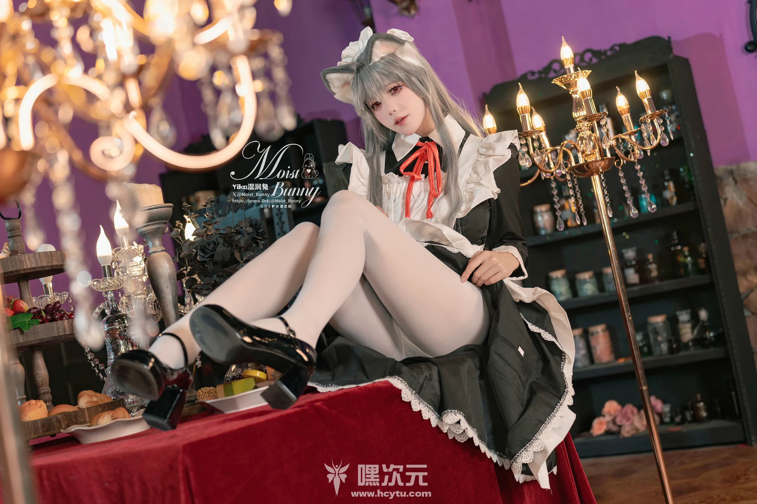 Yiko湿润兔 2月月票特典 菲奇子女仆写真图片在线观看