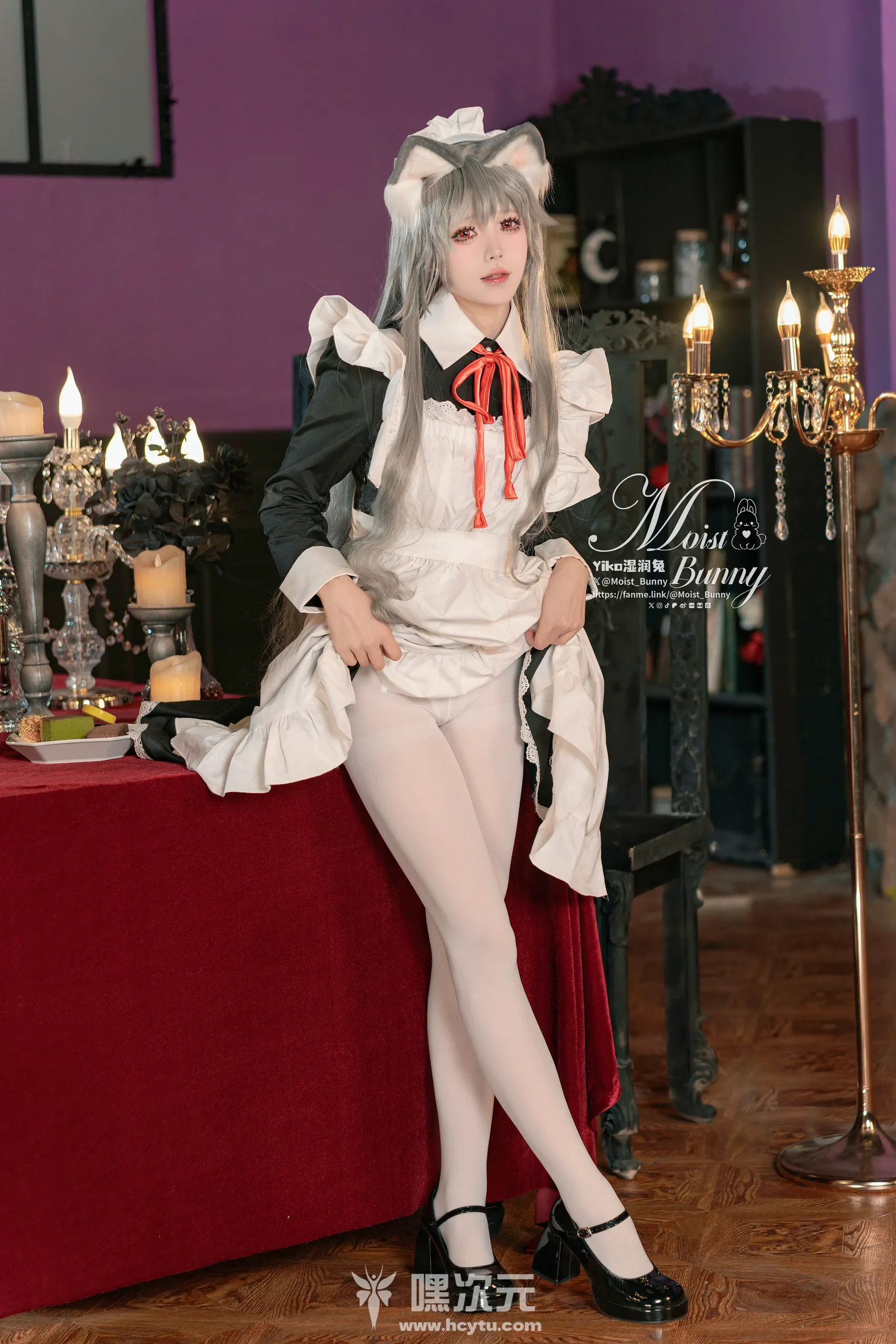 Yiko湿润兔 2月月票特典 菲奇子女仆写真图片在线观看