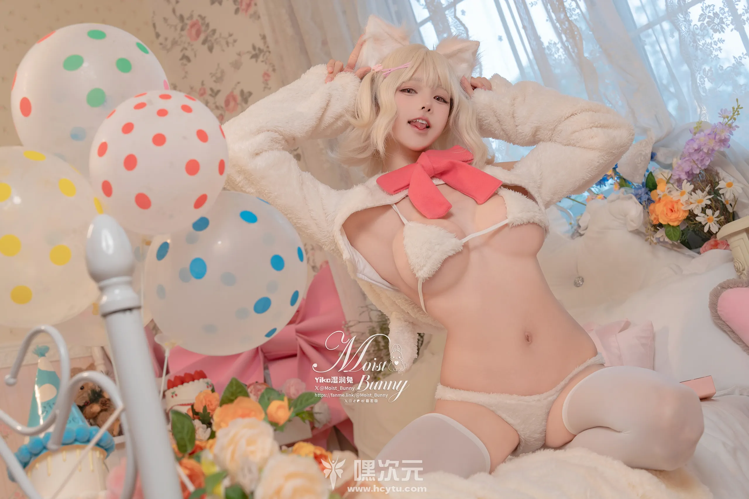 Yiko湿润兔 他的猫写真图片在线观看