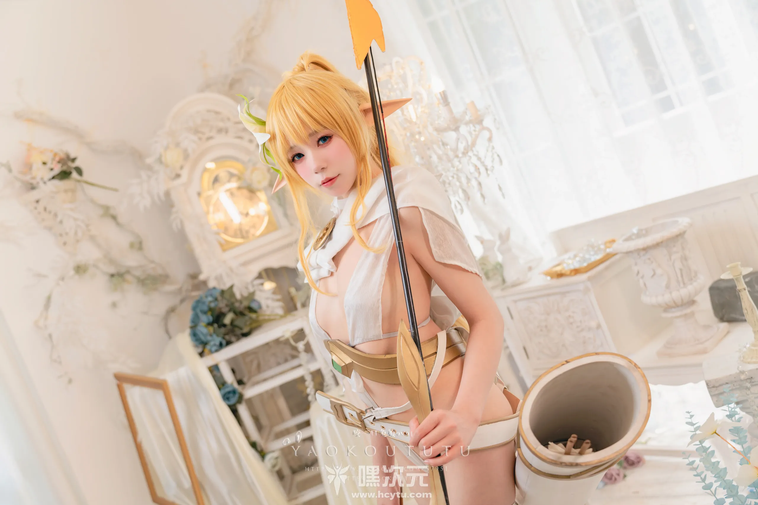 黏黏团子兔 精灵弓箭手 广寒宫 美女 - 嘿次元 图4