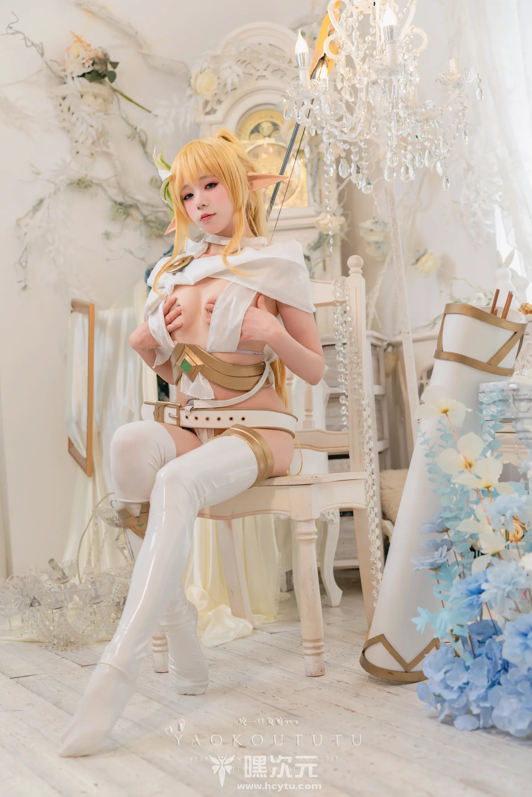 黏黏团子兔 精灵弓箭手 广寒宫 美女 - 嘿次元 图9