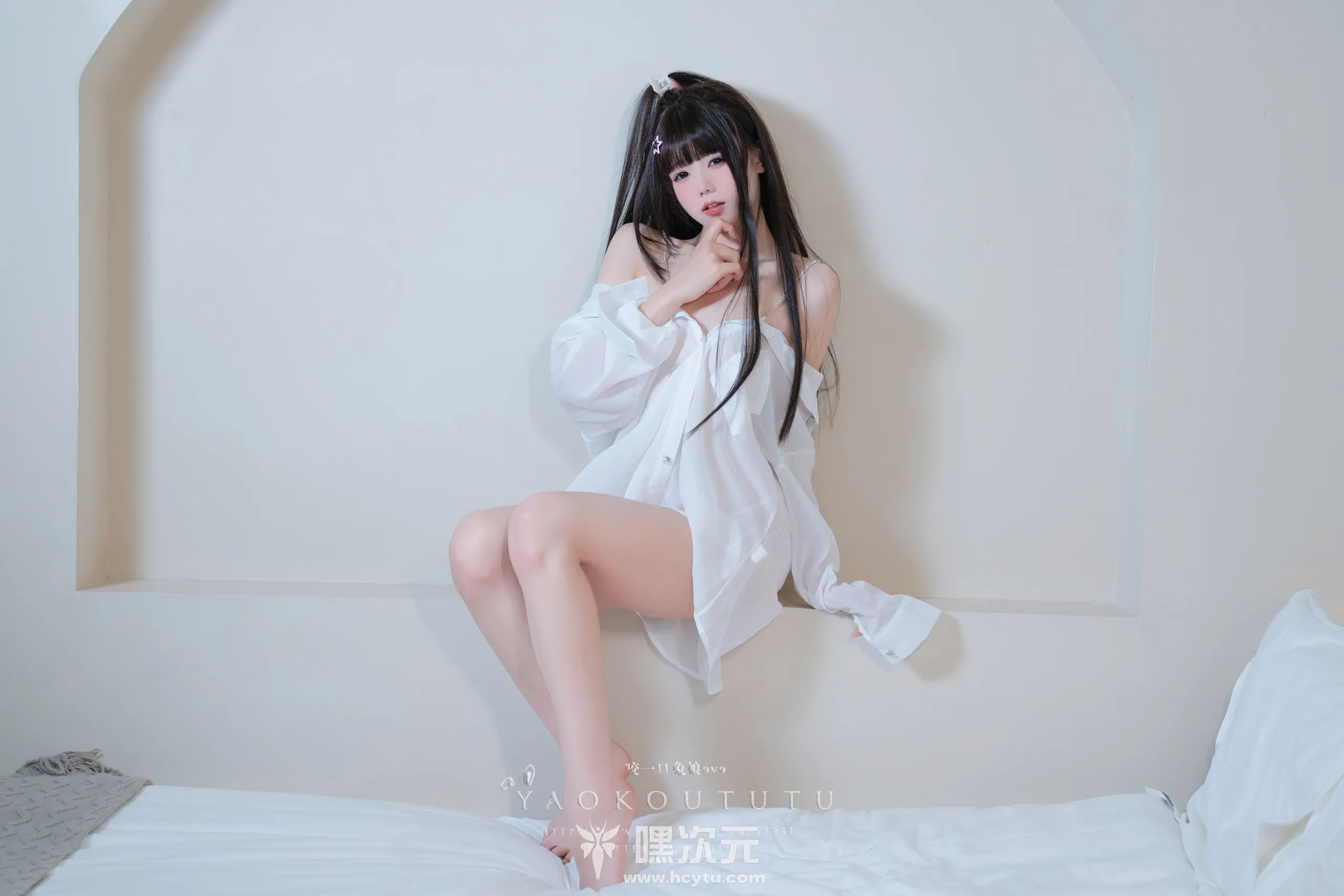 黏黏团子兔 男友衬衣 美女 - 嘿次元 图4