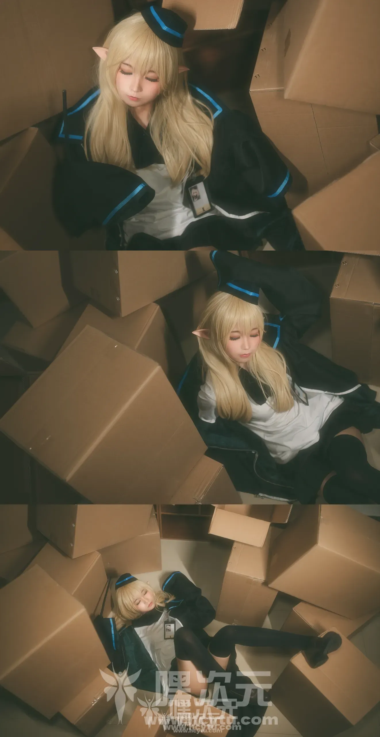 蠢沫沫《杜林Cosplay》 – 纸箱角落里的可爱JK少女免费在线观看
