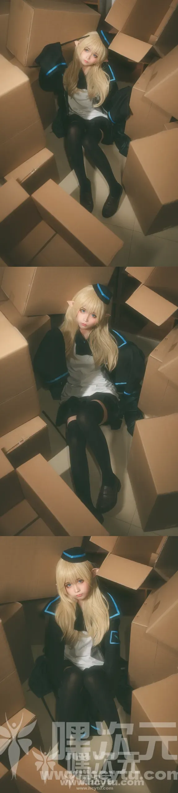 蠢沫沫《杜林Cosplay》 – 纸箱角落里的可爱JK少女免费在线观看