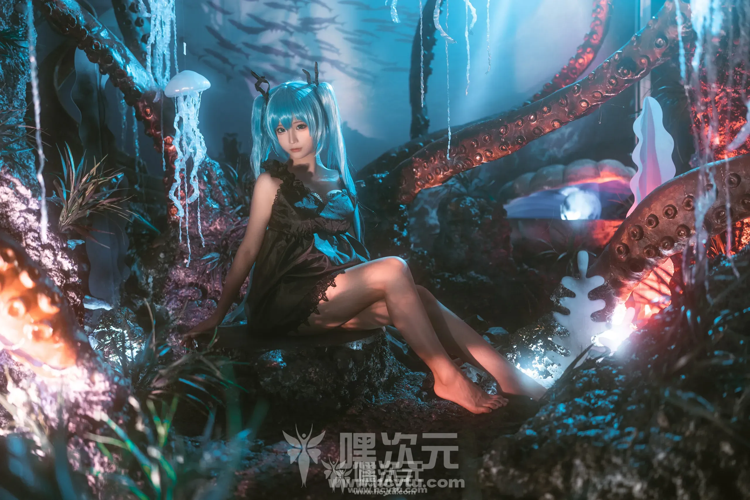 蠢沫沫 NO.200 初音 深海少女写真图片-嘿次元
