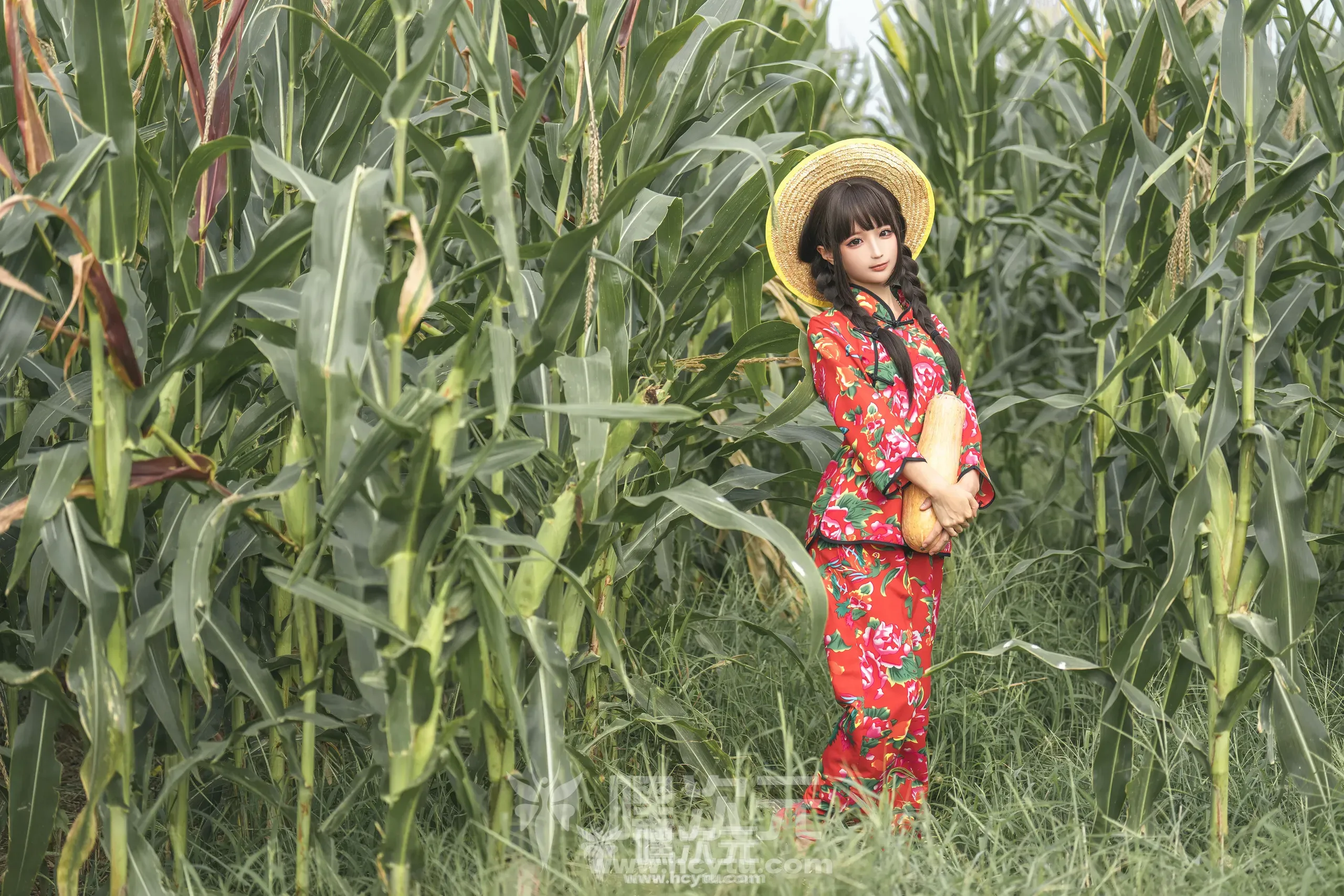 蠢沫沫 NO.201 苞米地的故事写真图片-嘿次元