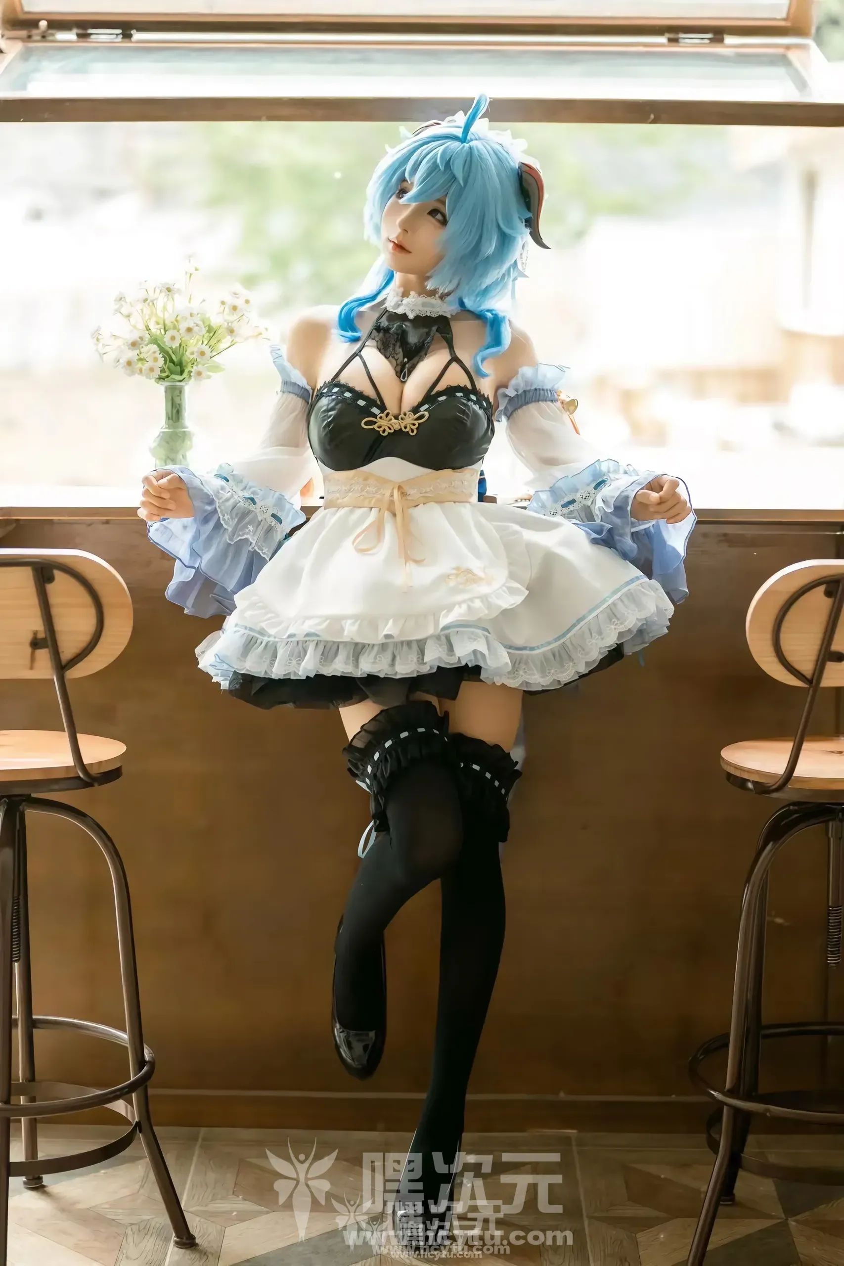 蠢沫沫 甘雨女仆 美女写真图片欣赏