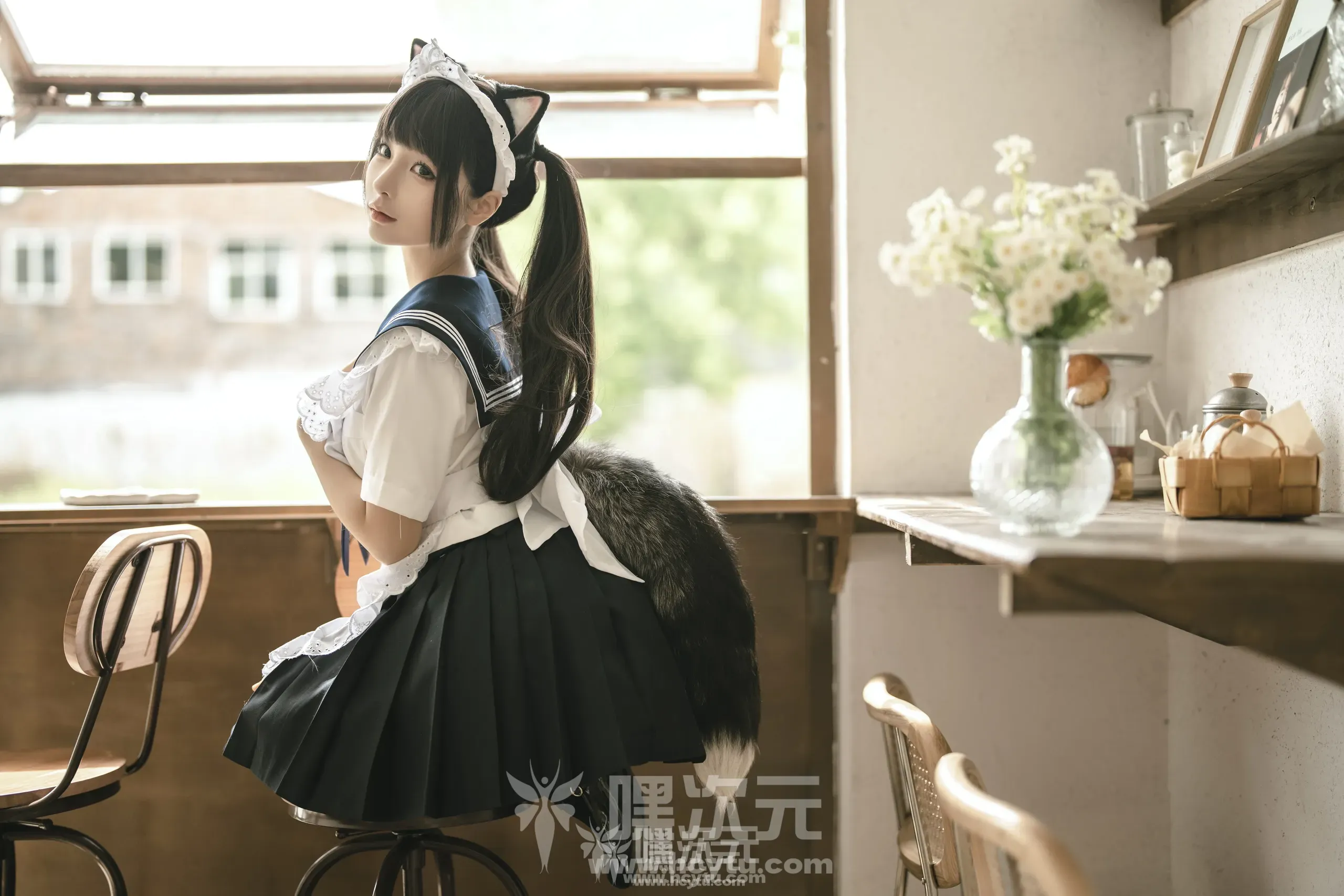 蠢沫沫 猫猫女仆 美女写真图片-嘿次元