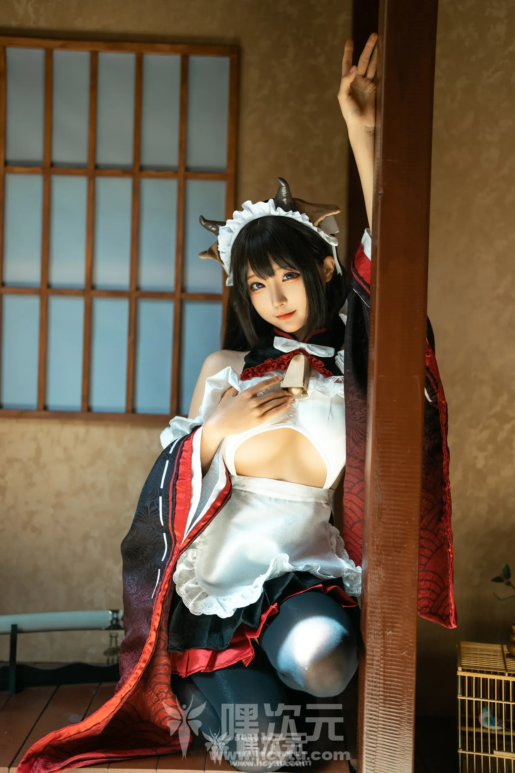 蠢沫沫 牛牛女仆 美女写真图片欣赏
