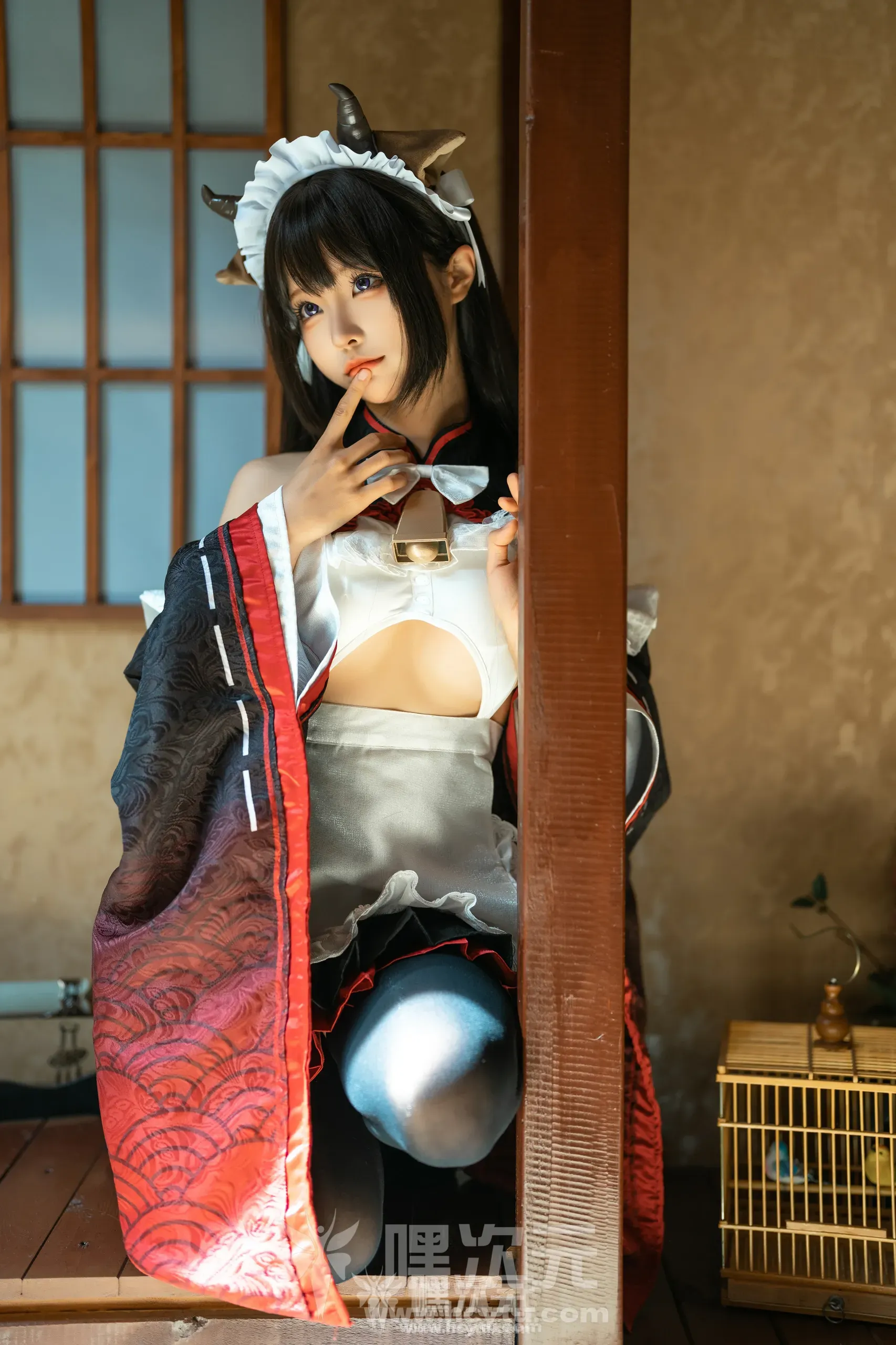 蠢沫沫 牛牛女仆 美女写真图片欣赏
