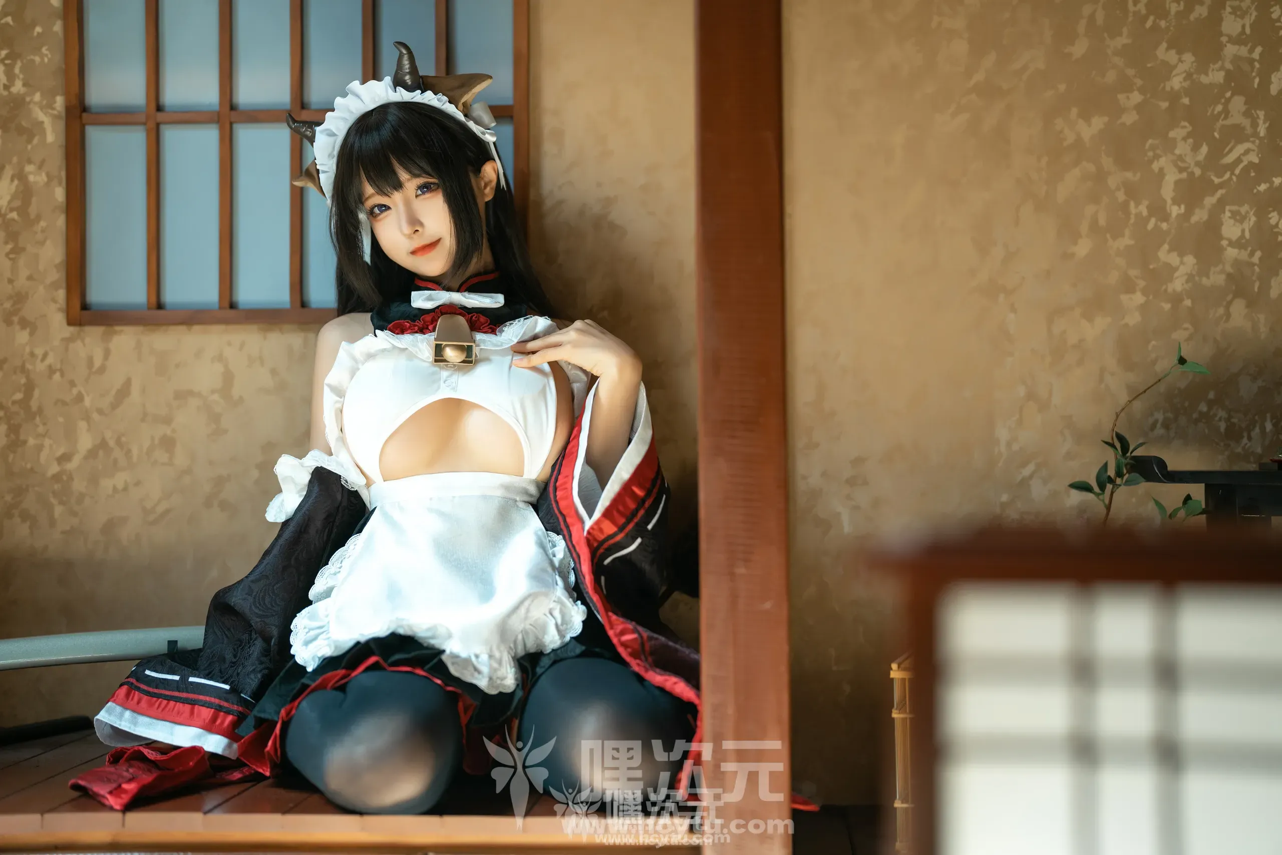 蠢沫沫 牛牛女仆 美女写真图片欣赏
