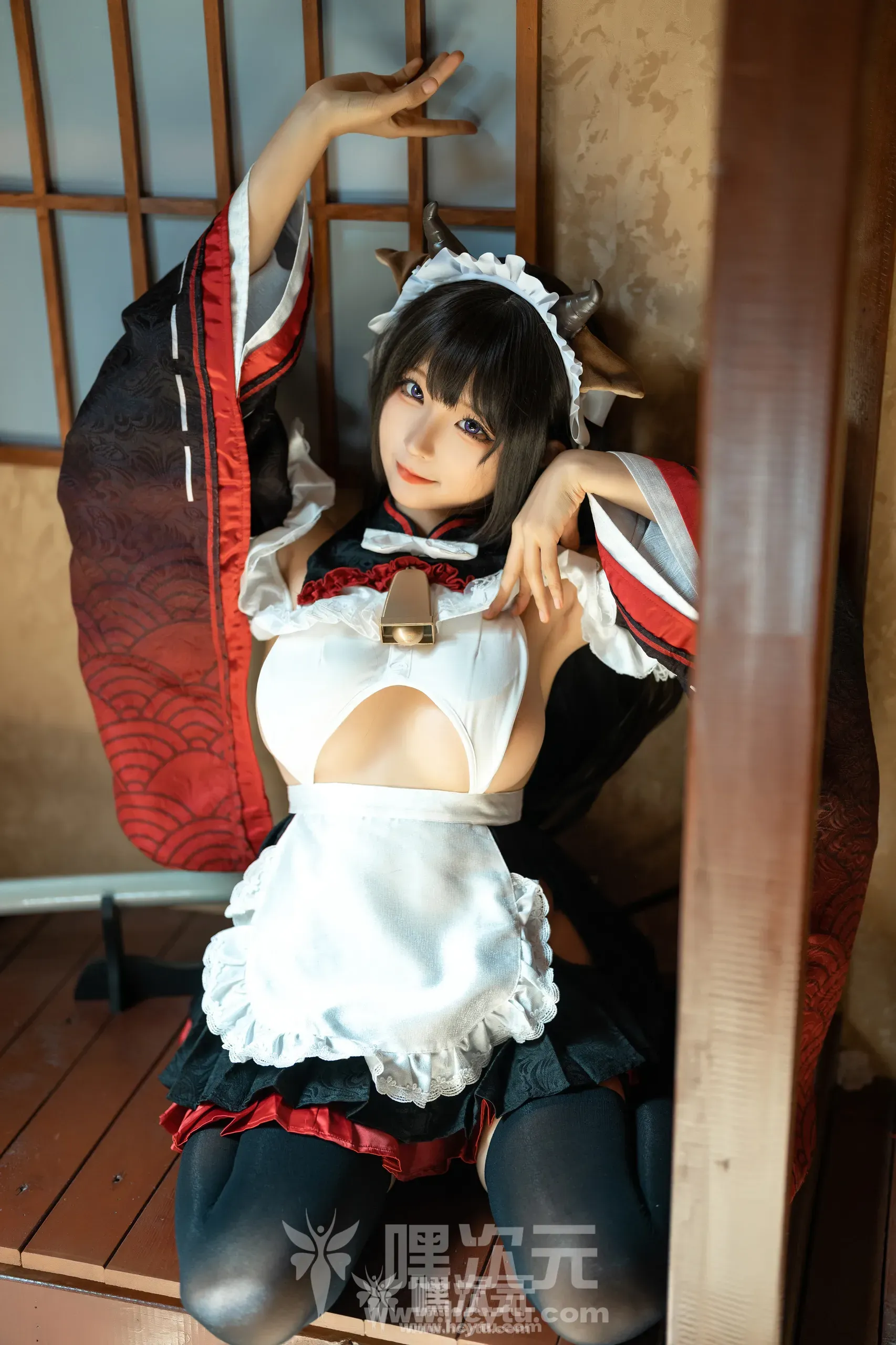 蠢沫沫 牛牛女仆 美女写真图片欣赏