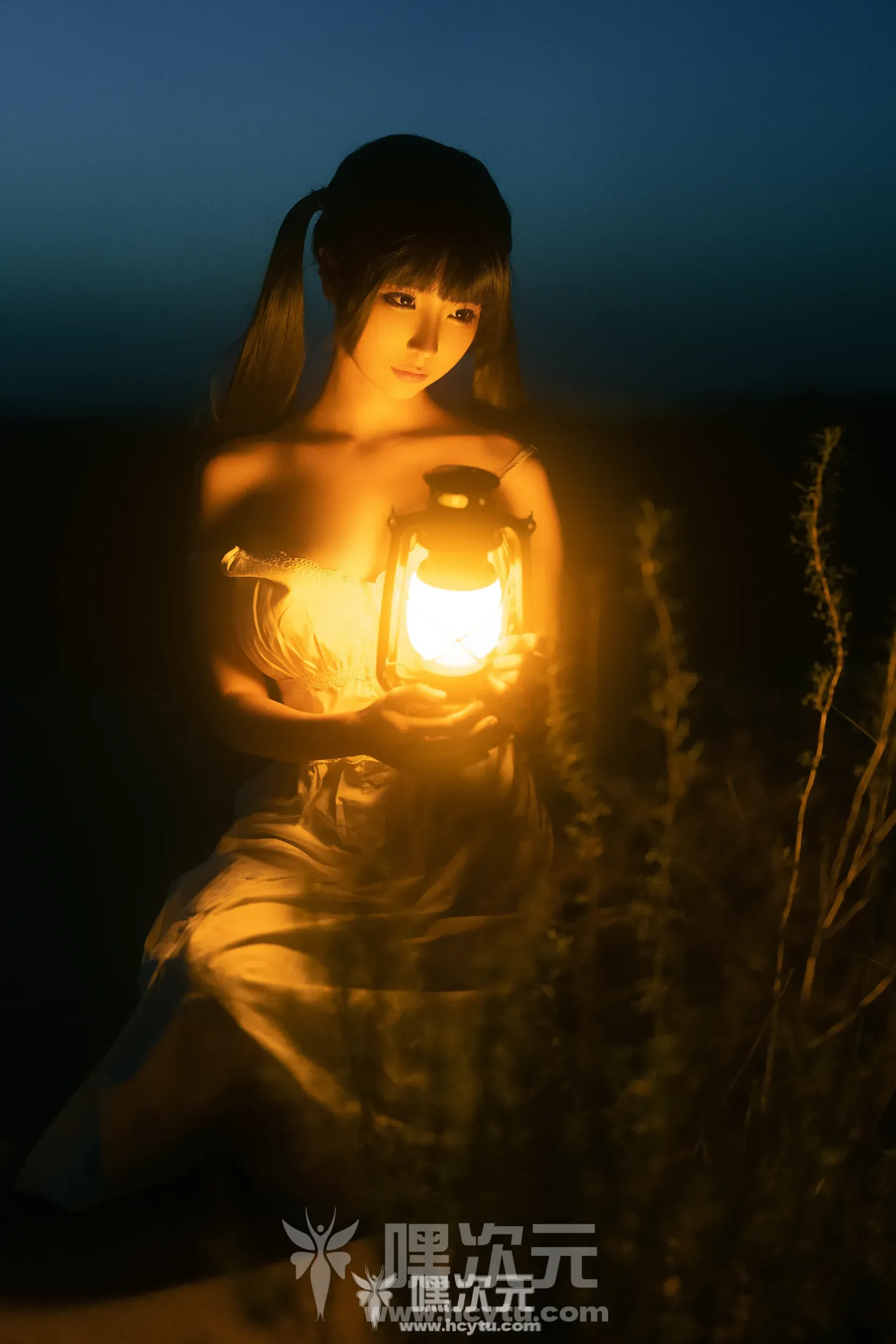 蠢沫沫 海岸昏灯 美女写真图片欣赏