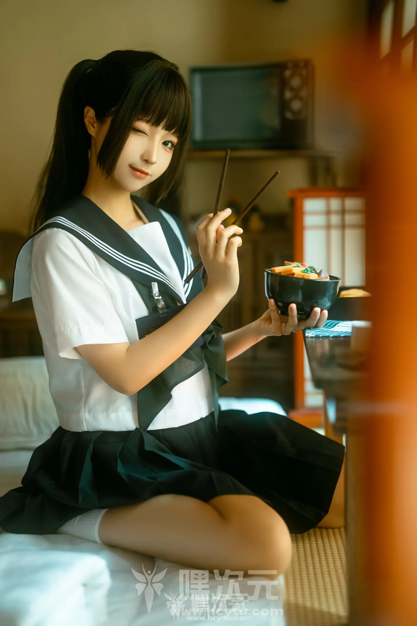 蠢沫沫 居家学妹 美女写真图片-嘿次元